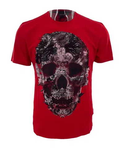 Just Cavalli Pattern Printed Short-sleeved T-shirt In Red