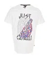 Just Cavalli Pattern Printed Short-sleeved T-shirt In White