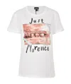 Just Cavalli Pattern Printed Short-sleeved T-shirt In White