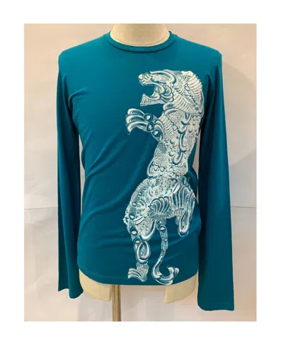 Just Cavalli Pattern Printed T-shirt In Green