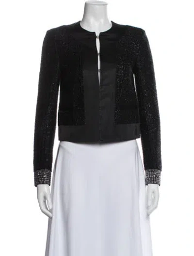 Pre-owned Just Cavalli Patterned Jacket In Black