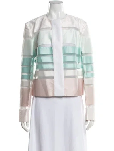 Pre-owned Just Cavalli Patterned Jacket W/ Tags In Green
