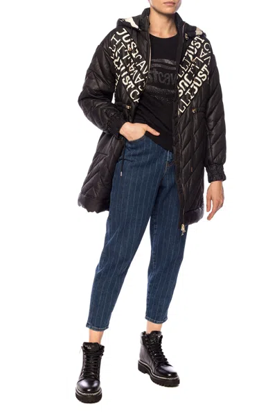 Just Cavalli Patterned Sweatshirt In Black
