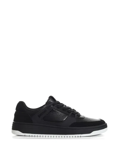 Just Cavalli Perforated Sneakers In Black