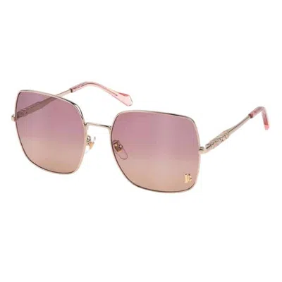 Just Cavalli Pink Gradient Square Ladies Sunglasses Sjc031 0493 60