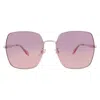 Just Cavalli Pink Gradient Square Ladies Sunglasses Sjc031 0493 60 In Purple