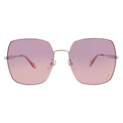 Just Cavalli Pink Gradient Square Ladies Sunglasses Sjc031 0493 60 In Purple