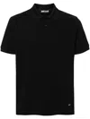 Just Cavalli Piqué-weave Polo Shirt In Black