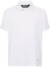 Just Cavalli Piqué-weave Polo Shirt In White
