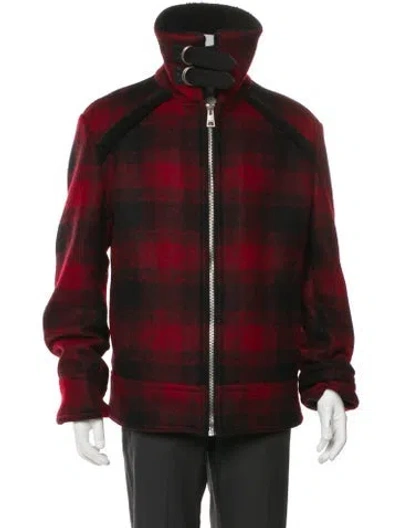 Pre-owned Just Cavalli Plaid Print Jacket In Red