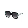 Just Cavalli Black Plastic Sunglasses In Black