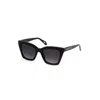 Just Cavalli Smoke Gradient Square Ladies Sunglasses Sjc019 0700 52 In Black