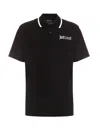 Just Cavalli Logo-embroidered Polo Shirt In Black