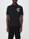 Just Cavalli Mens Polo Shirt In Black