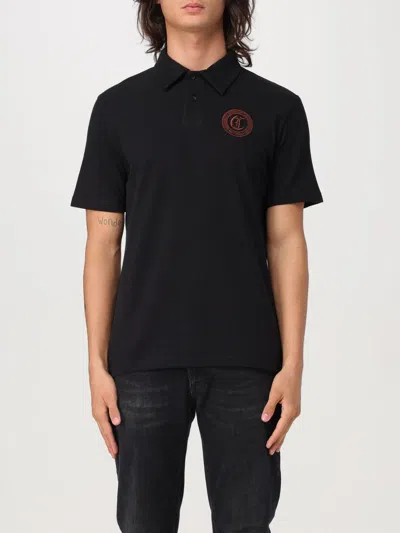 JUST CAVALLI POLO SHIRT JUST CAVALLI MEN COLOR BLACK,G05611002