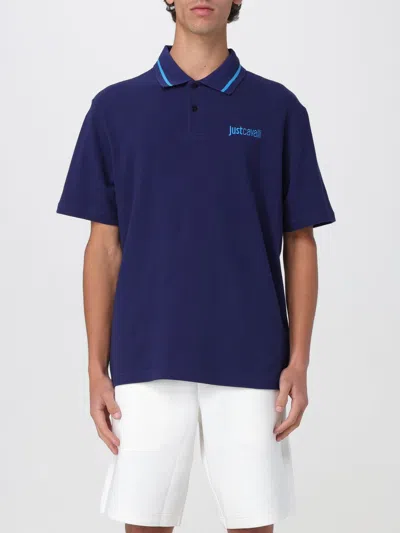 Just Cavalli Polo Shirt  Men Color Blue