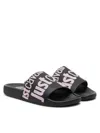 Just Cavalli Flat Sandals  Woman Color Black In Pink