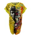 Just Cavalli Portrait Printed T-shirt In Multicolor