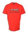 Just Cavalli Print Short Sleeve T-shirt In Red