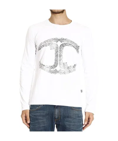 Just Cavalli Print T-shirt In White