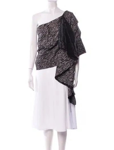 Pre-owned Just Cavalli Printed Asymmetrical Top W/ Tags In Multi