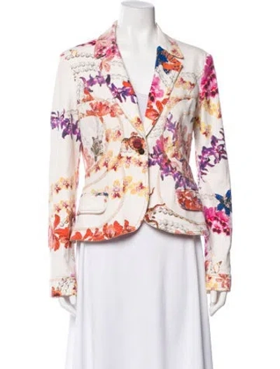 Pre-owned Just Cavalli Printed Blazer In Multi