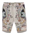Just Cavalli Printed Drawstring Shorts In Multi