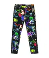 Just Cavalli Printed Jeans In Black