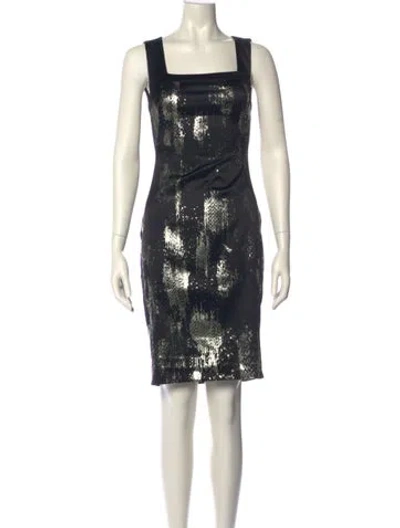 Pre-owned Just Cavalli Printed Knee-length Dress In Multi