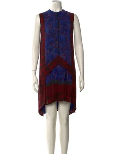 Pre-owned Just Cavalli Printed Knee-length Dress In Multi