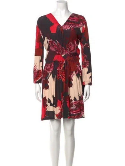 Pre-owned Just Cavalli Printed Knee-length Dress In Pink
