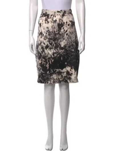 Pre-owned Just Cavalli Printed Knee-length Skirt In Neutral