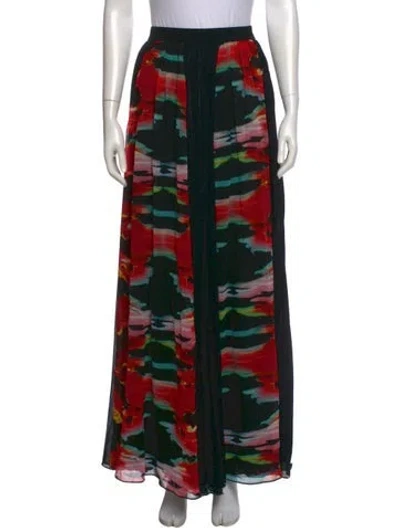 Pre-owned Just Cavalli Printed Long Skirt In Black