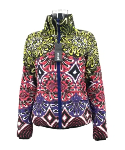 Just Cavalli Printed Long-sleeved Casual Jacket In Multicolor