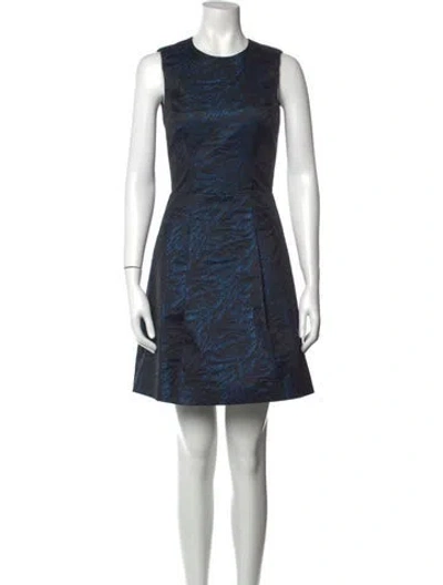 Pre-owned Just Cavalli Printed Mini Dress In Black