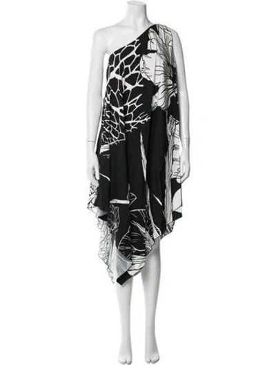 Pre-owned Just Cavalli Printed Mini Dress In Black