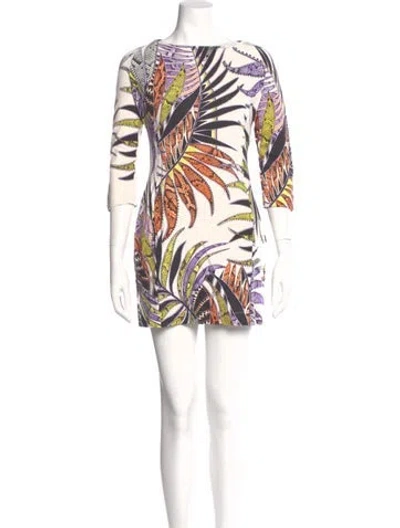Pre-owned Just Cavalli Printed Mini Dress In Multi