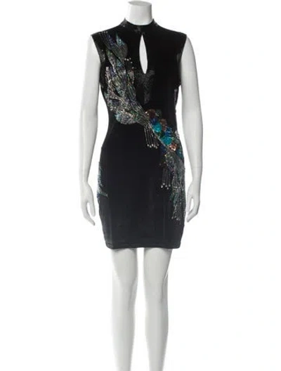 Pre-owned Just Cavalli Printed Mini Dress In Multi