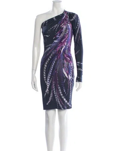 Pre-owned Just Cavalli Printed Mini Dress In Multi