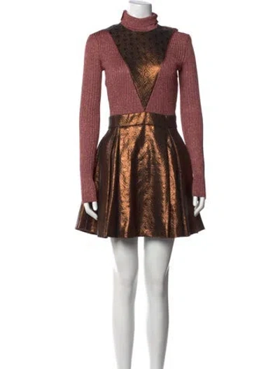 Pre-owned Just Cavalli Printed Mini Dress In Multicolor