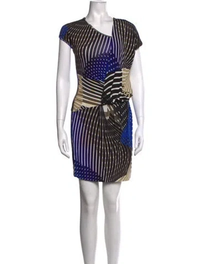 Pre-owned Just Cavalli Printed Mini Dress In Multicolor