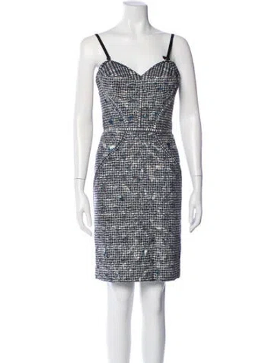Pre-owned Just Cavalli Printed Mini Dress W/ Tags In Multi