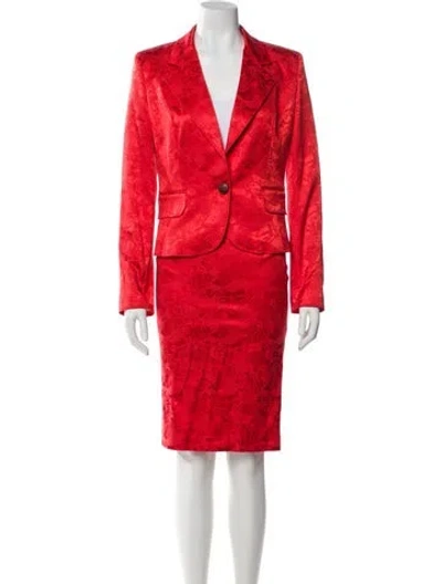 Pre-owned Just Cavalli Printed Pantsuit In Orange