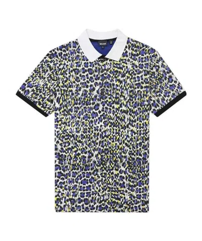 Just Cavalli Printed Polo Shirt In Multicolor