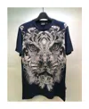 Just Cavalli Printed Round-necked T-shirt In Black