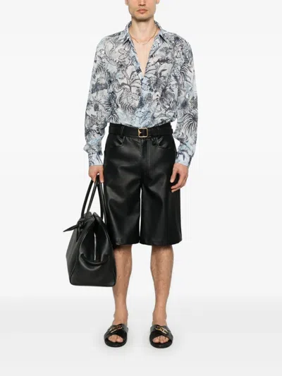 Just Cavalli Printed Shirt In Blue