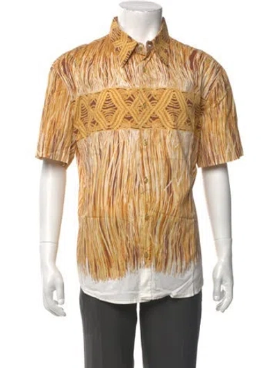 Pre-owned Just Cavalli Printed Short Sleeve Shirt In Multi