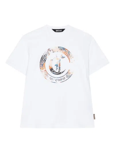 JUST CAVALLI PRINTED SHORT SLEEVES T-SHIRT