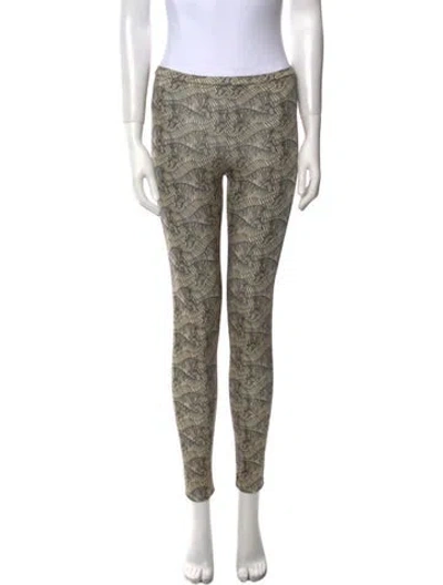 Pre-owned Just Cavalli Printed Skinny Leg Pants In Multi