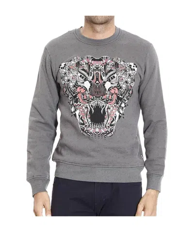 Just Cavalli Printed Sweater In Black
